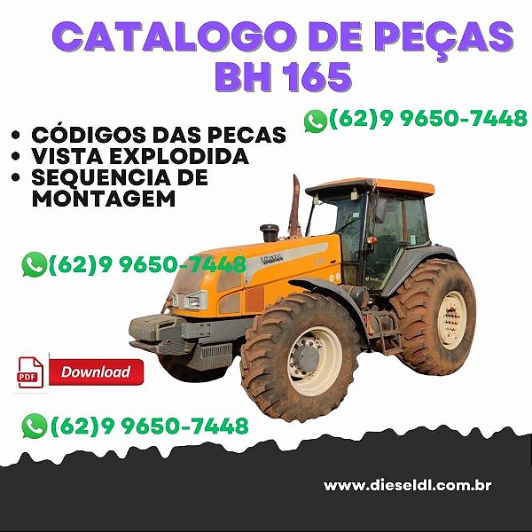 CATÁLOGO PEÇAS TRATOR  BH 165 GII VALTRA