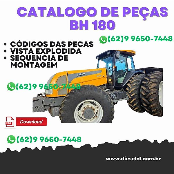 CATÁLOGO PEÇAS TRATOR  BH 180 GIII VALTRA