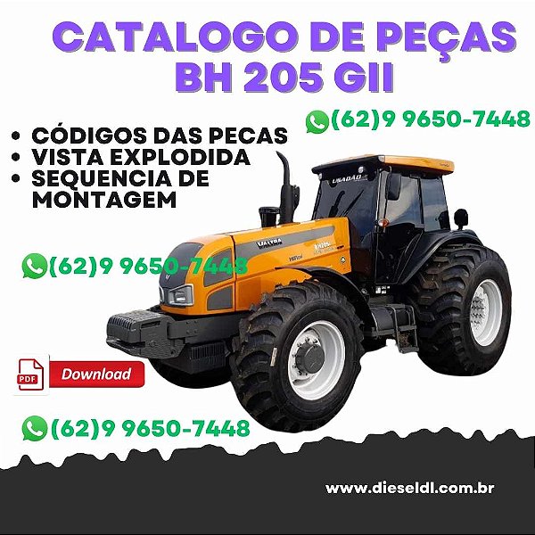 CATÁLOGO PEÇAS TRATOR  BH 205 GII VALTRA
