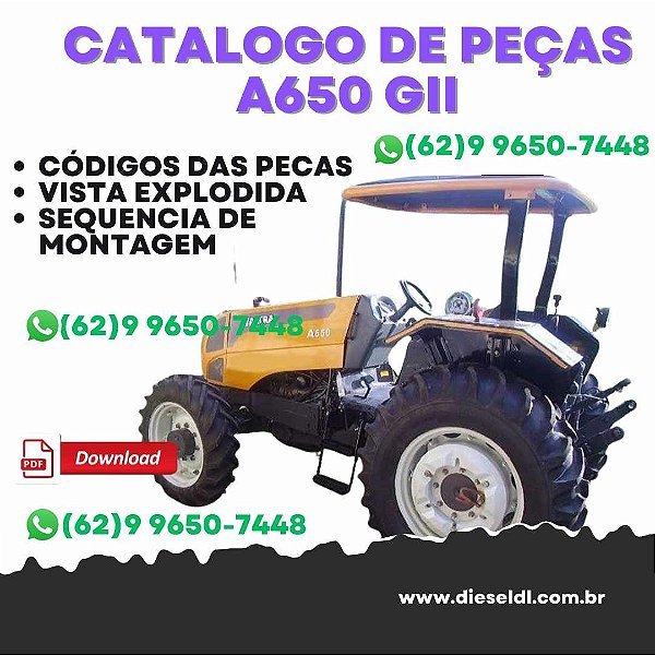 CATÁLOGO DE PEÇAS TRATOR  VALTRA A 650 GII VALTRA