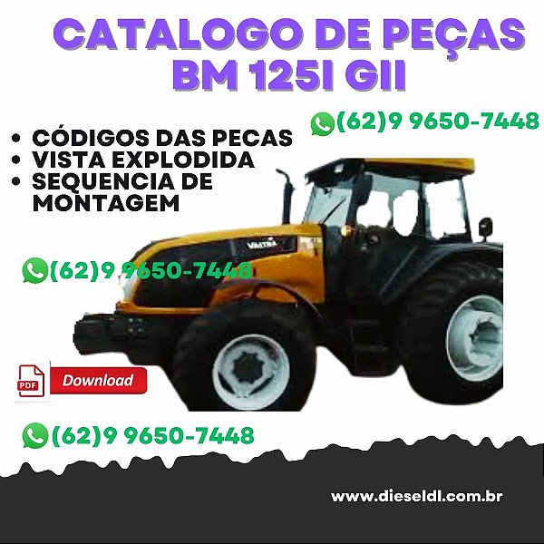 CATÁLOGO DE PEÇAS TRATOR  BM 125I GIII VALTRA