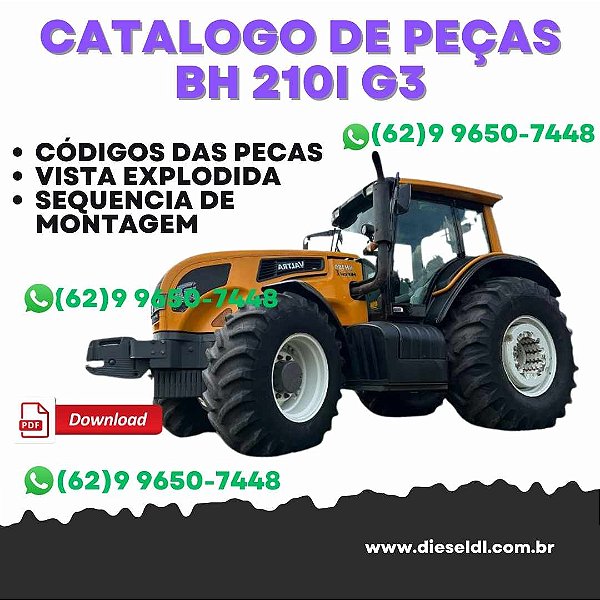 CATÁLOGO DE PEÇAS TRATOR BH 210i G3 VALTRA