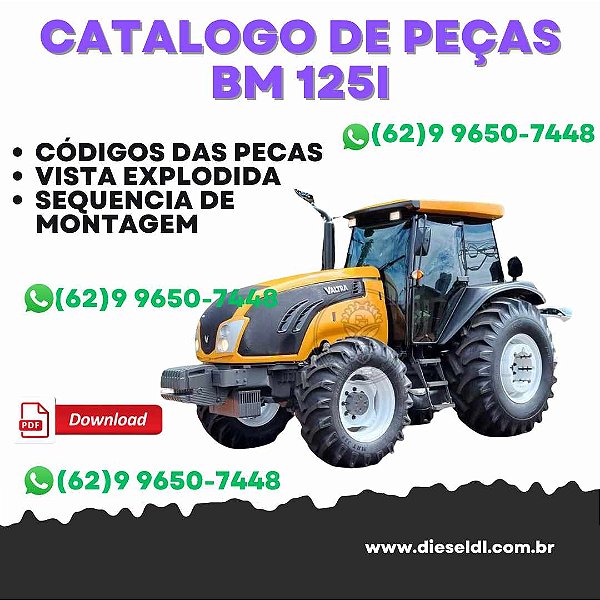 CATÁLOGO PEÇAS TRATOR  BM 125I VALTRA