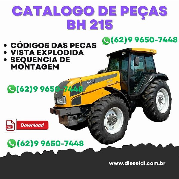 CATÁLOGO PEÇAS TRATOR  BH 215 GII VALTRA