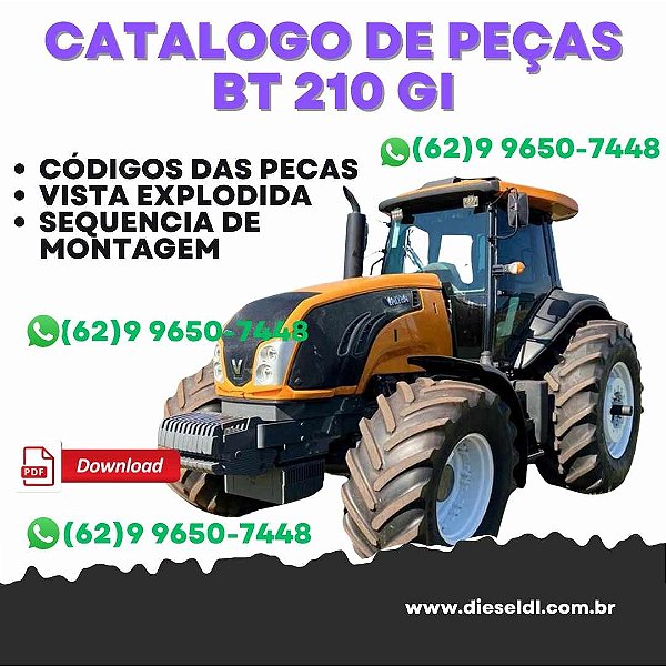 CATALOGO DE PEÇAS TRATOR BT 210 GI VALTRA