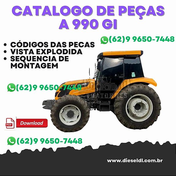 CATALOGO DE PEÇAS TRATOR A990 GI VALTRA