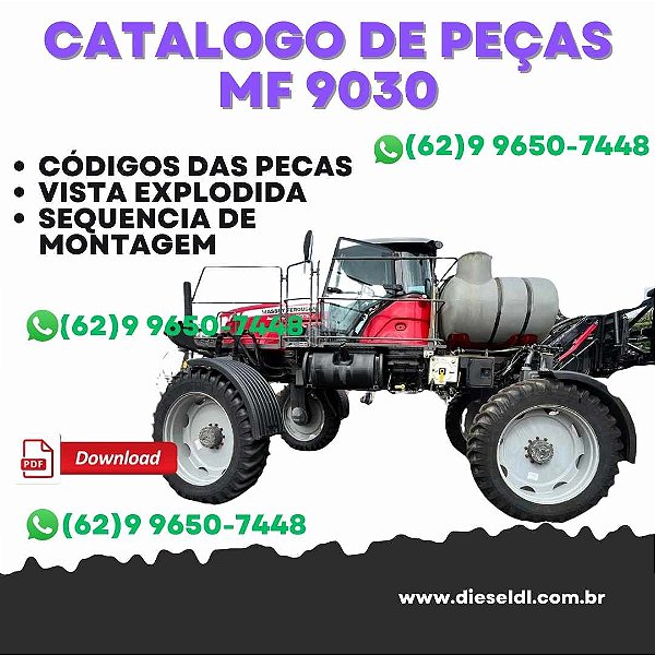 CATÁLOGO PEÇAS TRATOR MF 9030 MASSEY FERGUSON