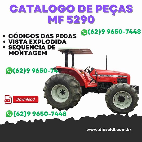 CATÁLOGO PEÇAS TRATOR MF 5290 MASSEY FERGUSON