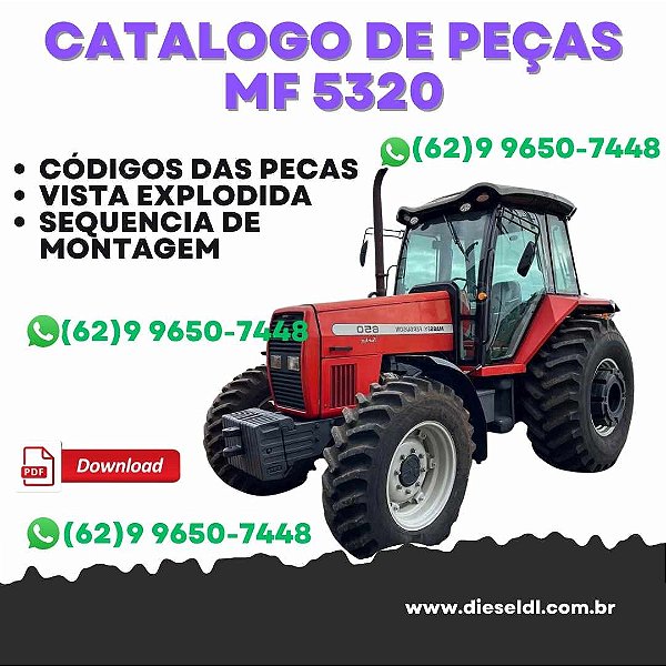 CATÁLOGO PEÇAS TRATOR MF 5320 MASSEY FERGUSON