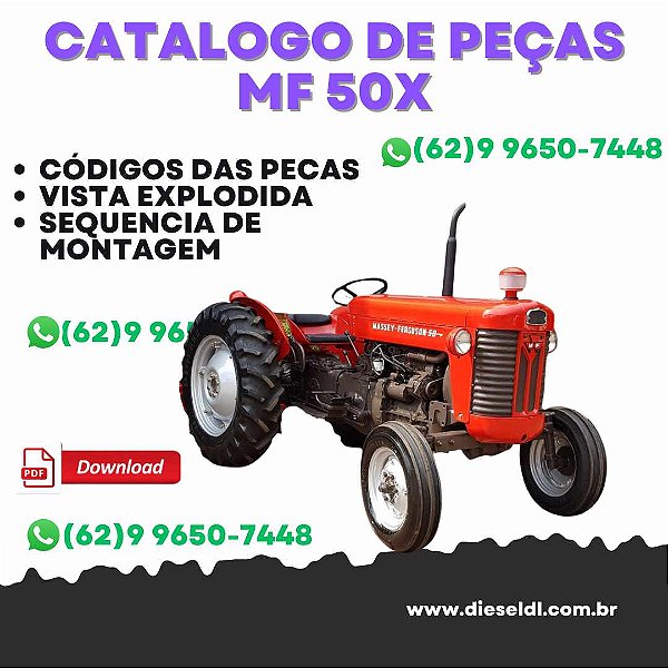 CATÁLOGO PEÇAS TRATOR MF 50X MASSEY FERGUSON