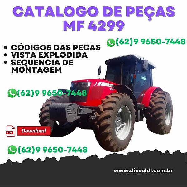 CATÁLOGO PEÇAS TRATOR MF 4299 MASSEY