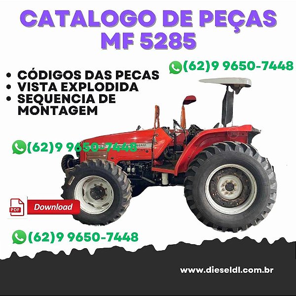 CATÁLOGO PEÇAS TRATOR MF 5285 MASSEY FERGUSON