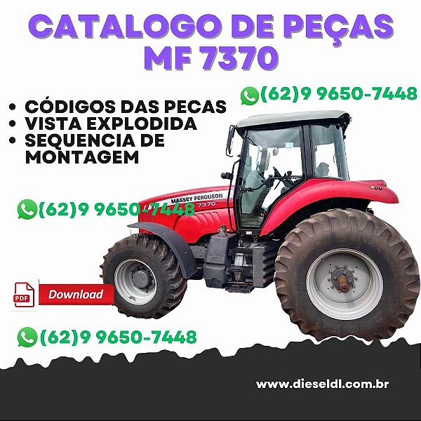 CATÁLOGO PEÇAS TRATOR MF 7370 MASSEY FERGUSON
