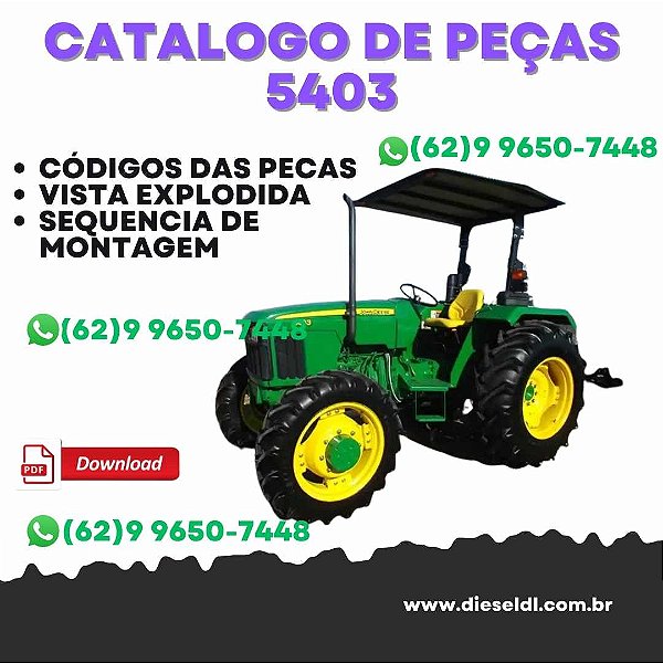 CATÁLOGO DE PEÇAS TRATOR  5403 JOHN DEERE