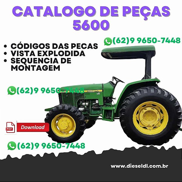 CATÁLOGO DE PEÇAS TRATOR 5600 JOHN DEERE