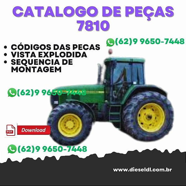 CATÁLOGO DE PEÇAS TRATOR 7810 JOHN DEERE