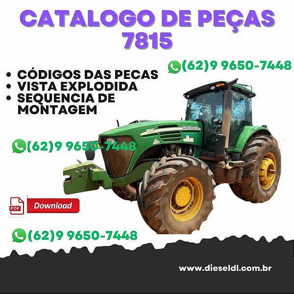 CATÁLOGO DE PEÇAS TRATOR 7815 JOHN DEERE