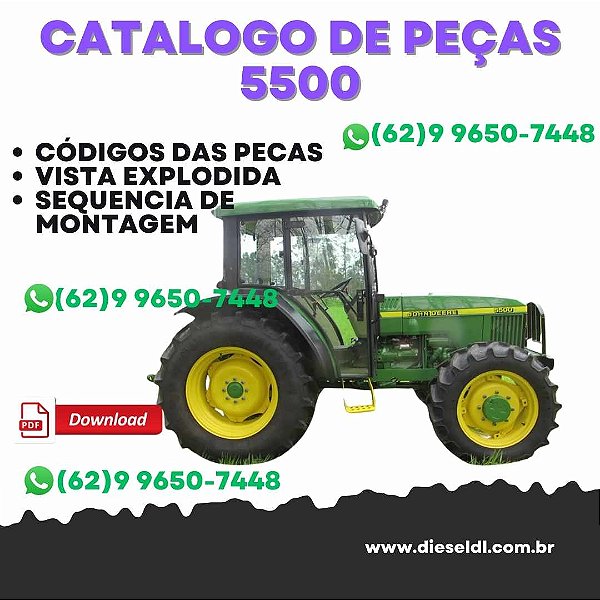 CATÁLOGO DE PEÇAS TRATOR 5500, 5700 JOHN DEERE
