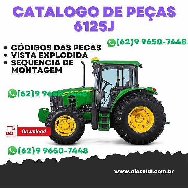 CATÁLOGO DE PEÇAS TRATOR 6125J JOHN DEERE