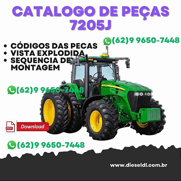 CATÁLOGO DE PEÇAS TRATOR 7205J JOHN DEERE