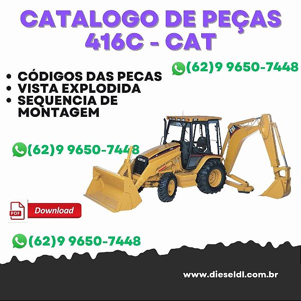 CATÁLOGO DE PEÇAS RETROESCAVADEIRA 416C COMPLETO