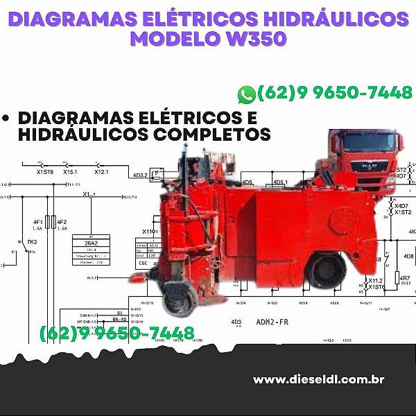 Diagramas Elétricos e Hydráulicos W350 Wirtgen