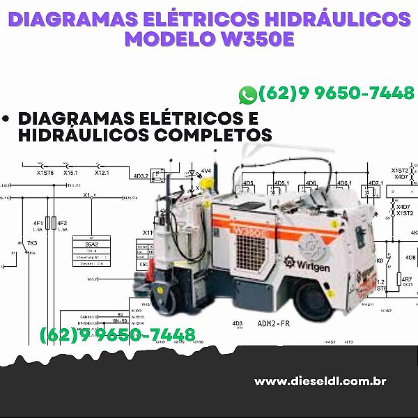 Diagramas Elétricos e Hydráulicos W350E Wirtgen