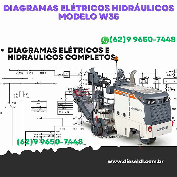 Diagramas Elétricos e Hydráulicos W35 Wirtgen
