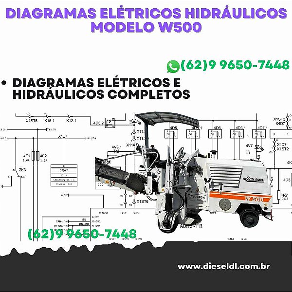 Diagramas Elétricos e Hydráulicos 500 Wirtgen