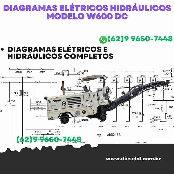 Diagramas Elétricos e Hydráulicos W600 DC Wirtgen
