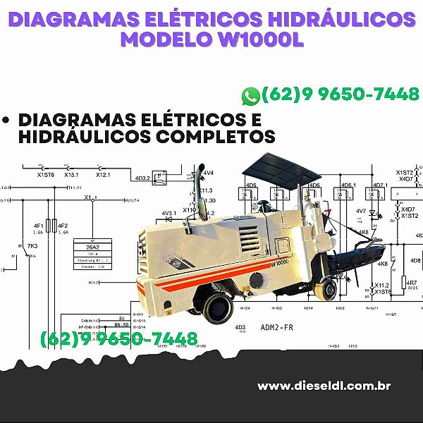 Diagramas Elétricos e Hydráulicos W1000 L Wirtgen