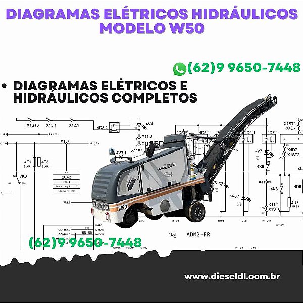 Diagramas Elétricos e Hydráulicos W50 Wirtgen