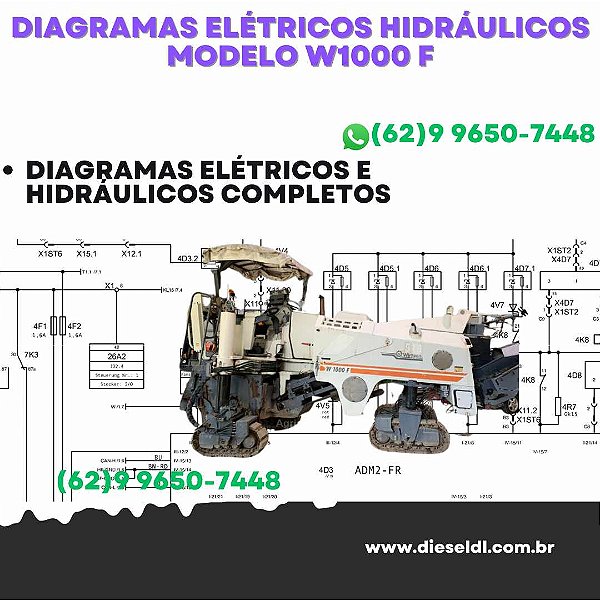 Diagramas Elétricos e Hydráulicos W1000 F Wirtgen