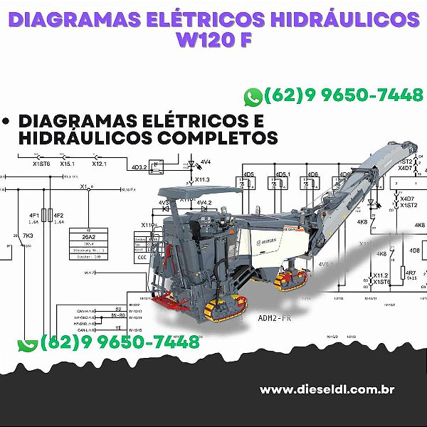 Diagramas Elétricos e Hydráulicos W120 F Wirtgen