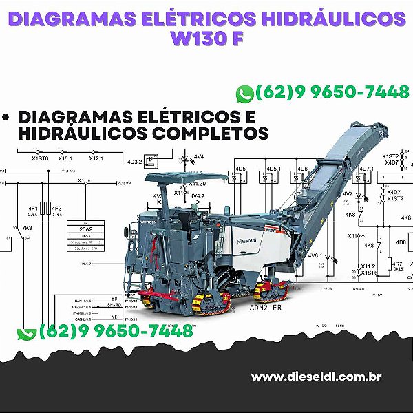 Diagramas Elétricos e Hydráulicos W130 F Wirtgen
