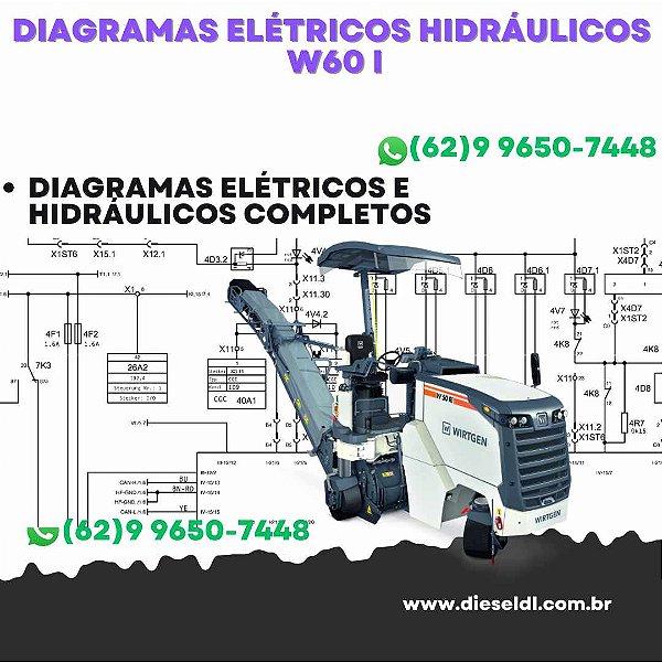 Diagramas Elétricos e Hydráulicos W60i  Wirtgen