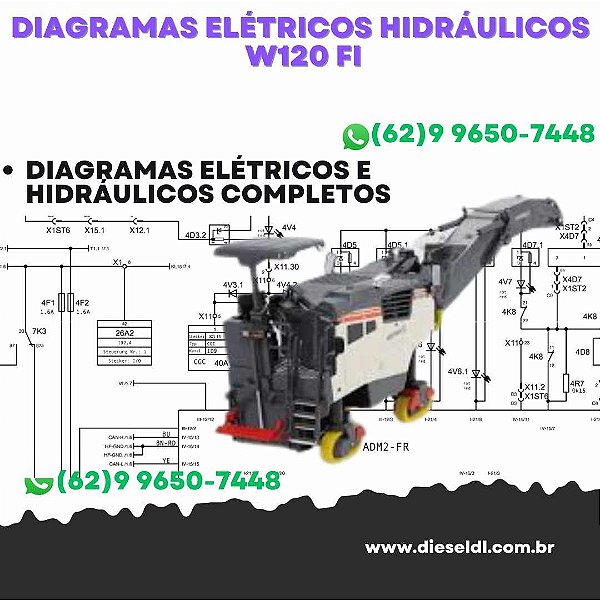Diagramas Elétricos e Hydráulicos W120 fi  Wirtgen