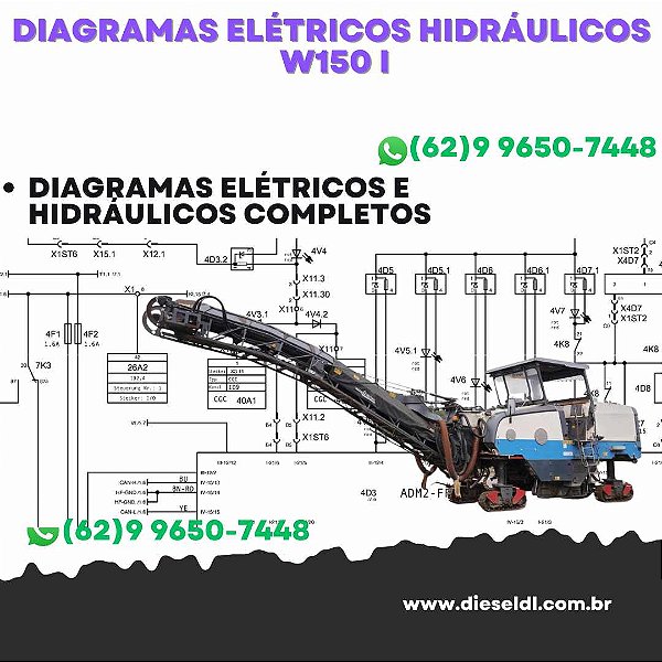 Diagramas Elétricos e Hydráulicos W150i Wirtgen