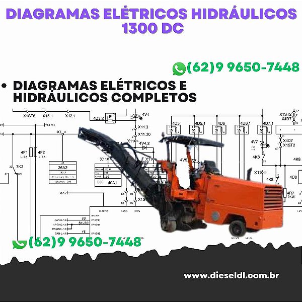 Diagramas Elétricos e Hydráulicos 1300 DC Wirtgen