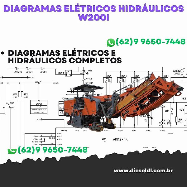 Diagramas Elétricos e Hydráulicos W200i  Wirtgen