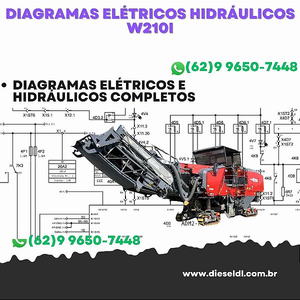 Diagramas Elétricos e Hydráulicos W210i  Wirtgen