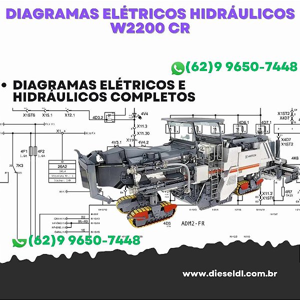 Diagramas Elétricos e Hydráulicos W2200  CR Wirtgen