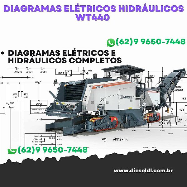 Diagramas Elétricos e Hydráulicos WT440  Wirtgen
