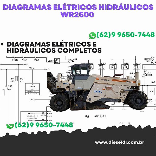 Diagramas Elétricos e Hydráulicos WR2500  Wirtgen