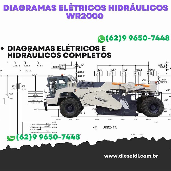 Diagramas Elétricos e Hydráulicos WR2000 Wirtgen