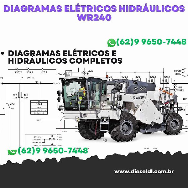 Diagramas Elétricos e Hydráulicos WR240 Wirtgen