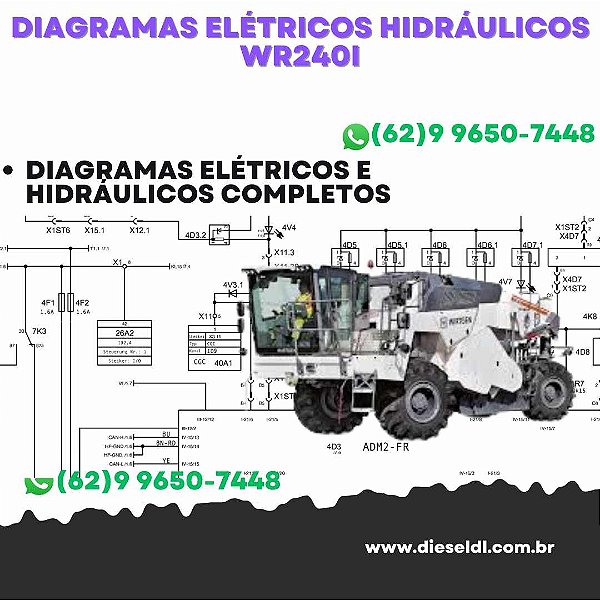 Diagramas Elétricos e Hydráulicos WR240i Wirtgen