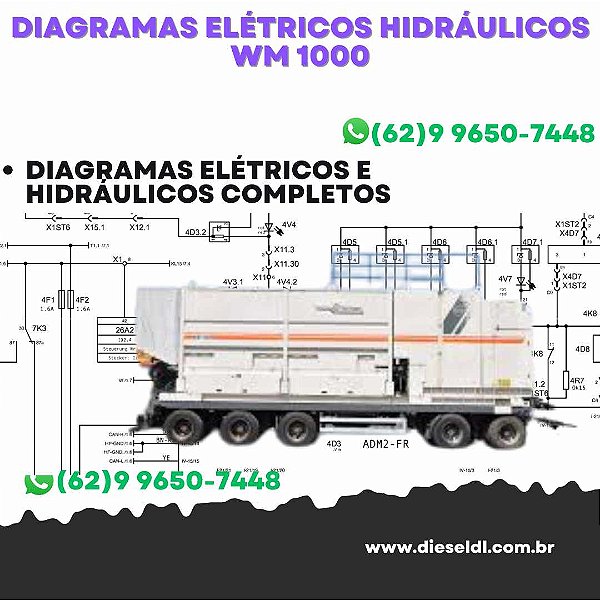 Diagramas Elétricos e Hydráulicos WM1000 Wirtgen