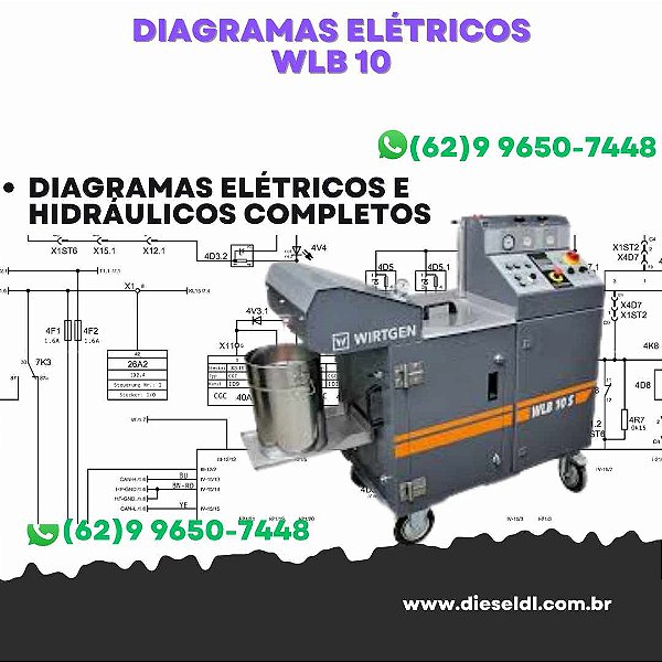 Diagramas Elétricos e Hydráulicos  WLB 10 Wirtgen