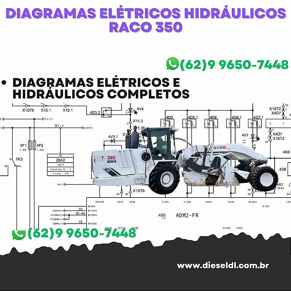 Diagramas Elétricos e Hydráulicos RACO 350Wirtgen